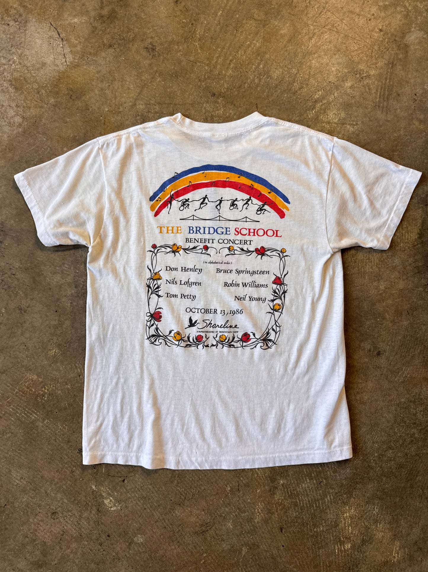 1986 Bridge School Benefit Concert T-Shirt