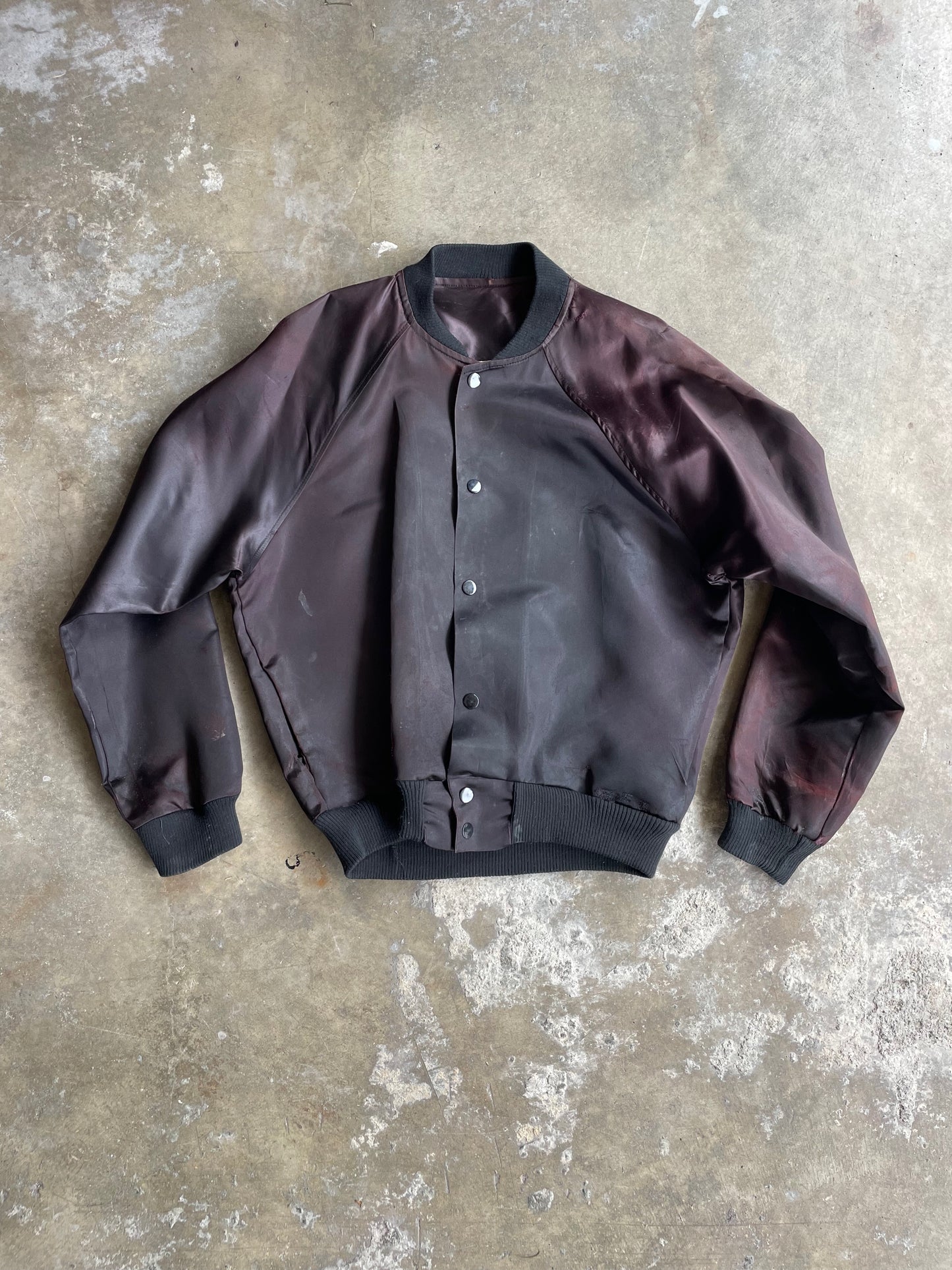 '83 Iron Maiden Piece of Mind Satin Bomber