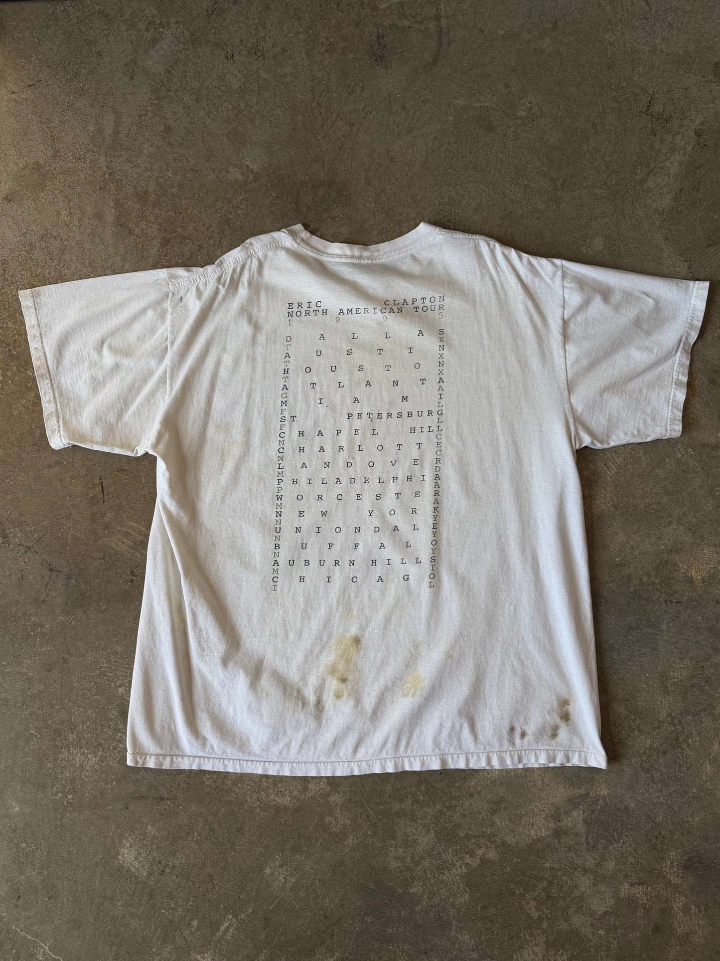 1995 Eric Clapton T Shirt