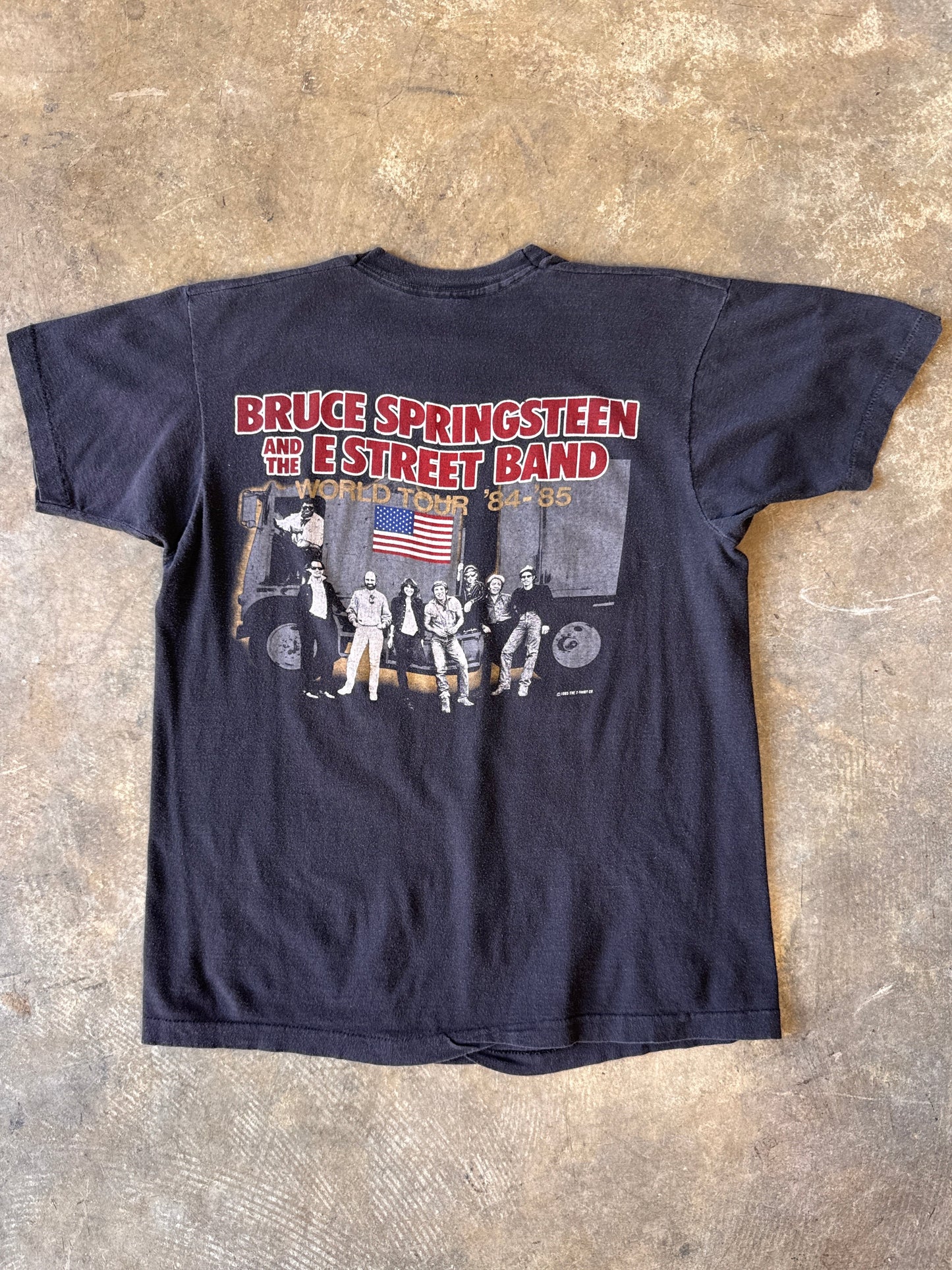 Bruce Springsteen 84-85 Tour Black T-Shirt