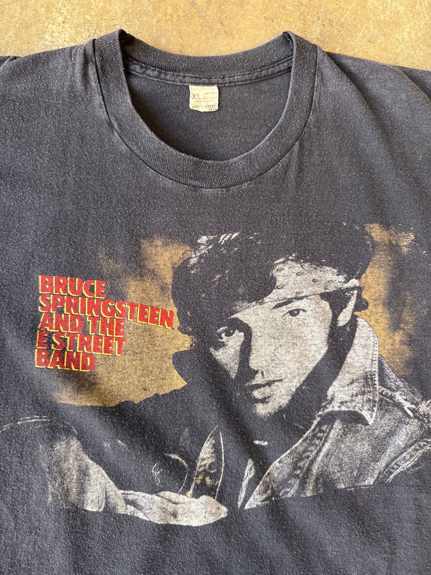 Bruce Springsteen 84-85 Tour Black T-Shirt
