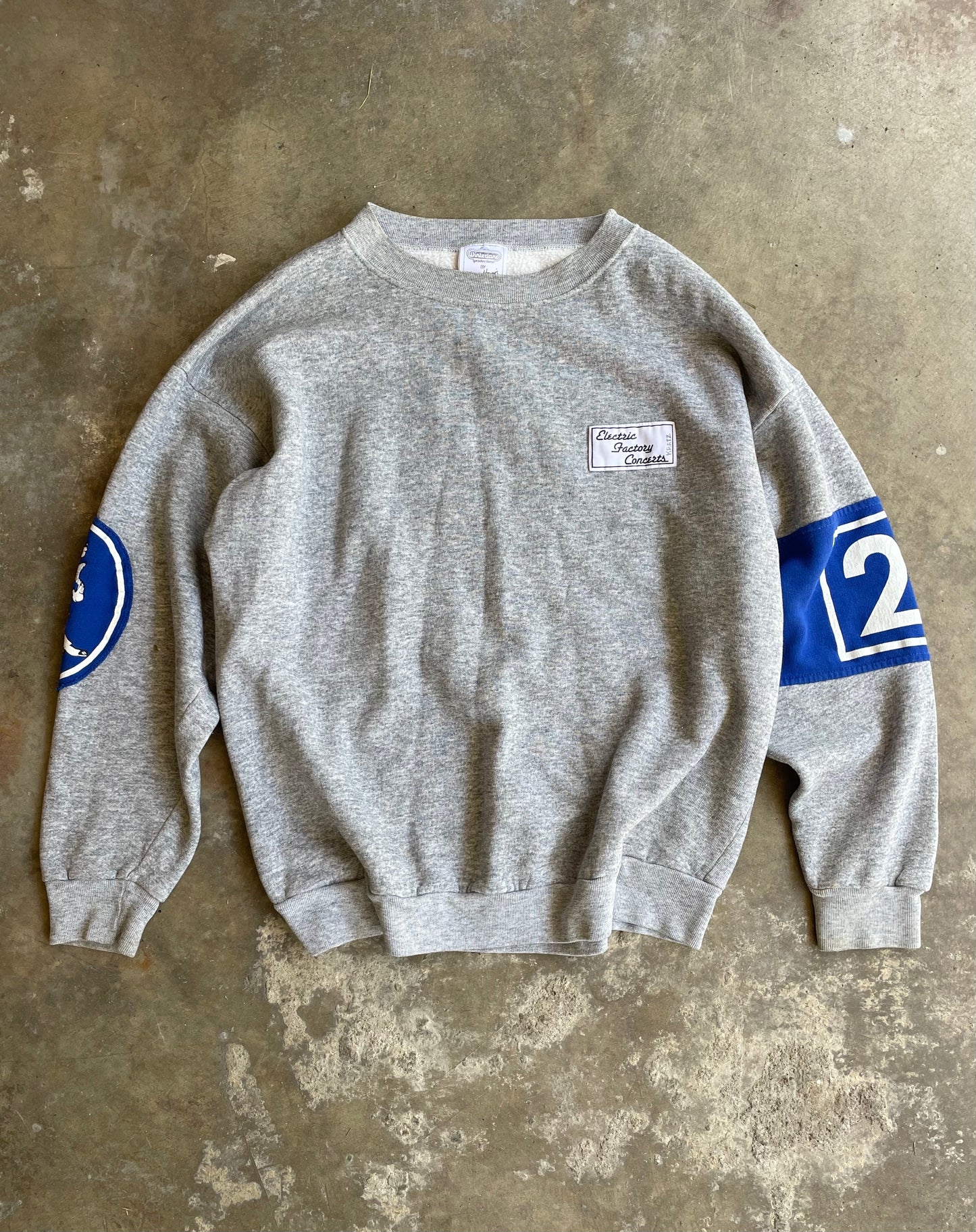 Electric Factory Concerts Patchwork Crew Sweat by Jackie Harris
