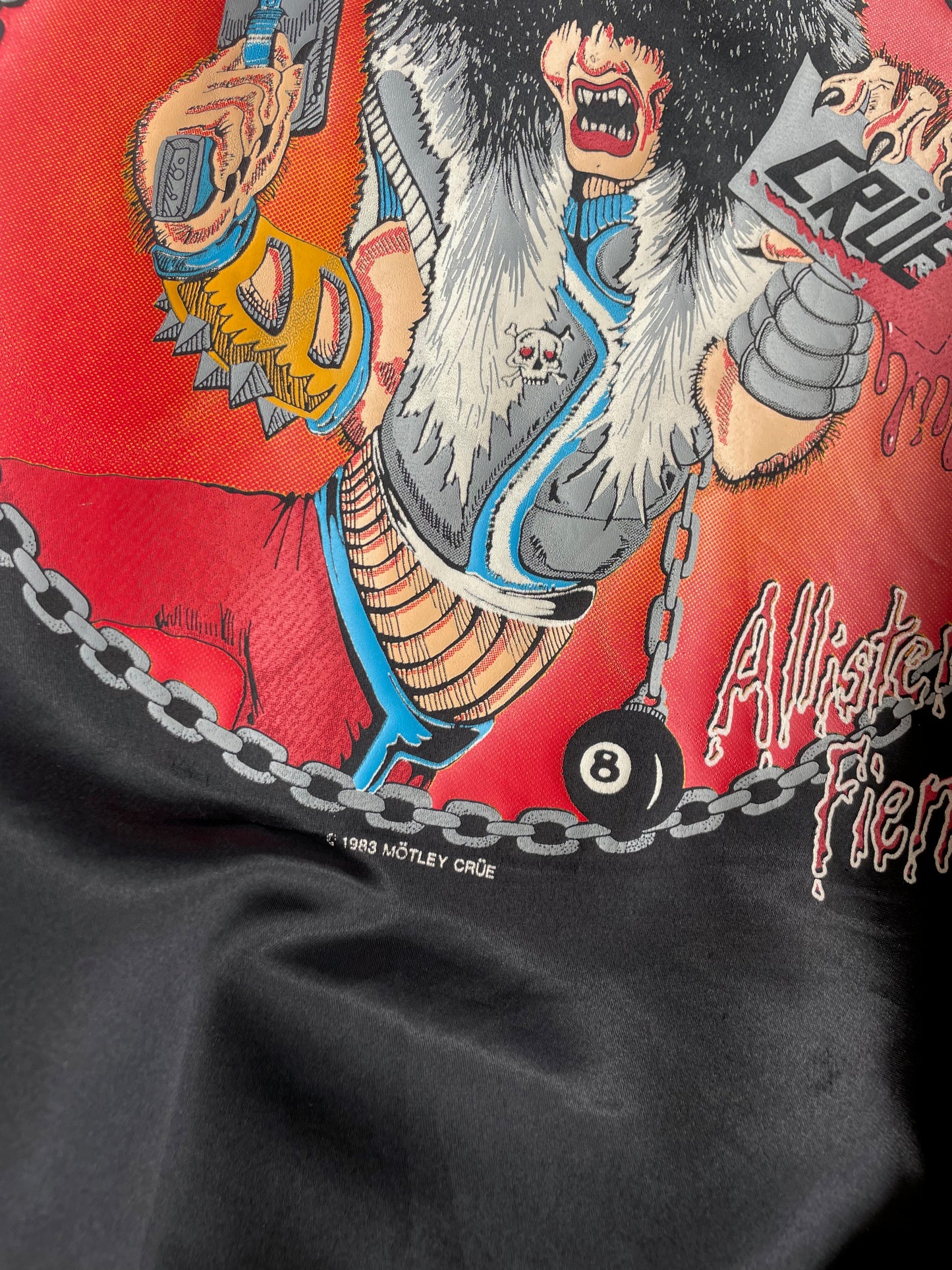 '83 Motley Crue Allister Feind Satin Bomber