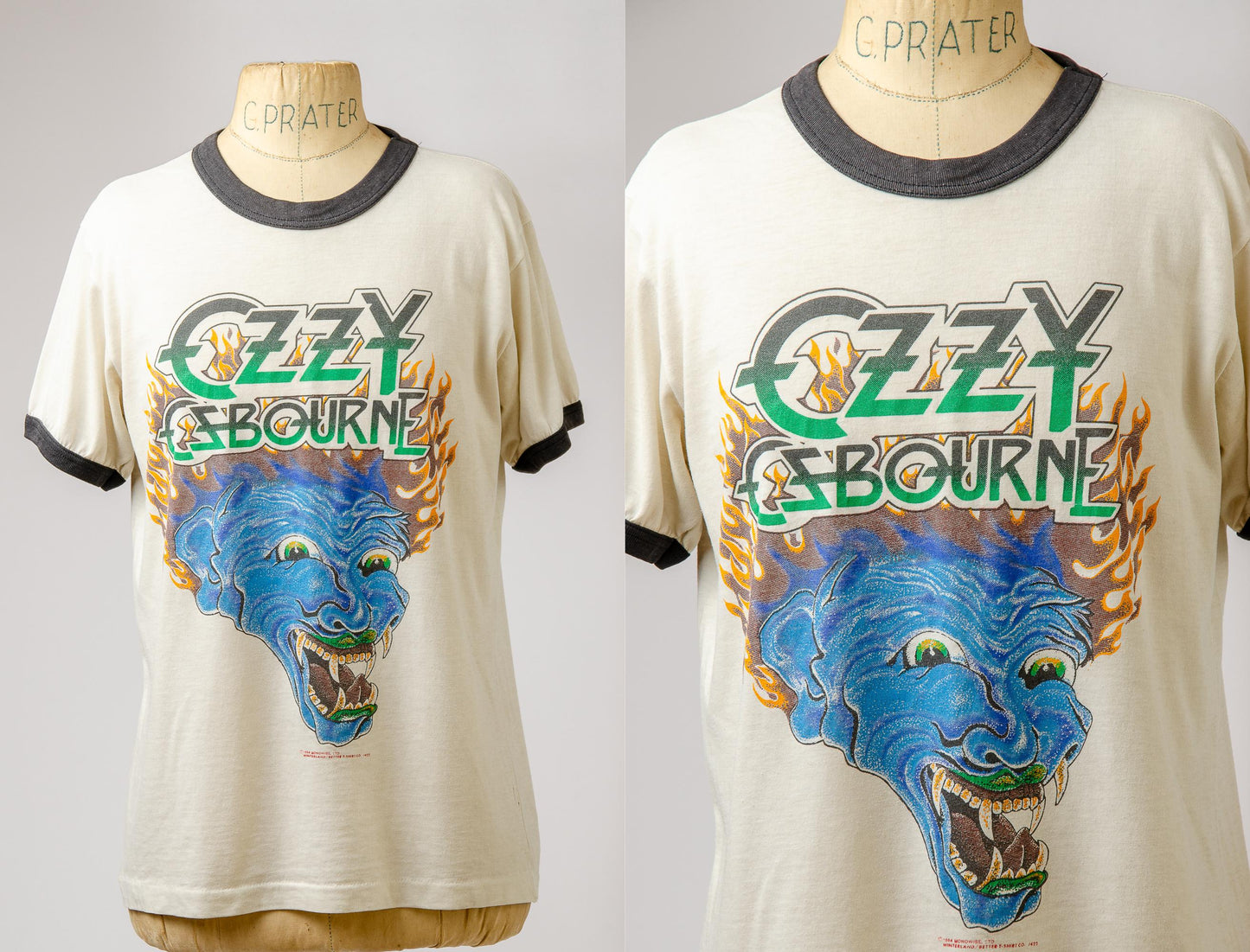 1984 Ozzy Osbourne Tattoo Tour Winterland T Shirt by Roslyn Trading