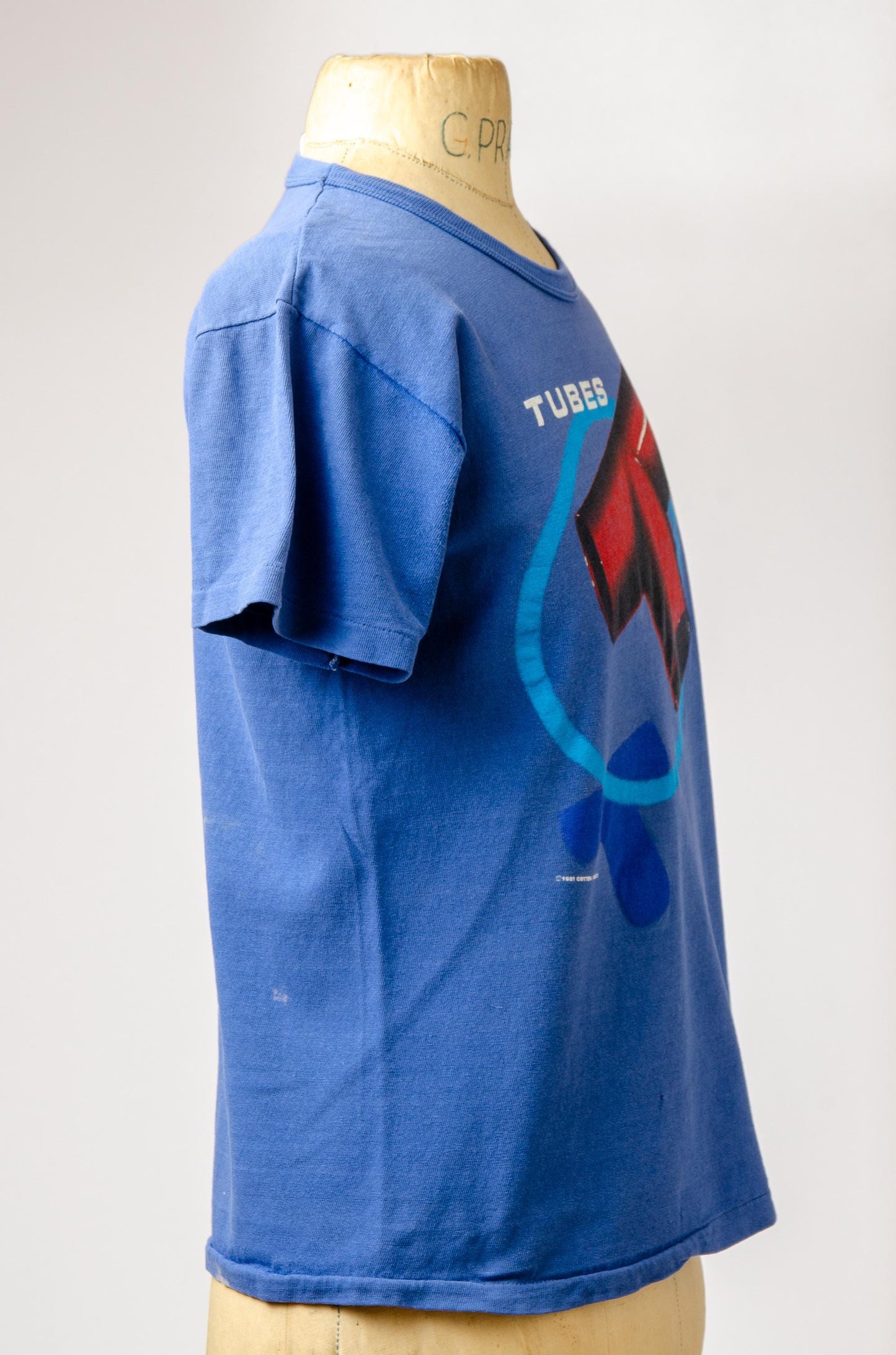 1981 Tubes World Tour Front and Back Tour T Shirt by Roslyn Trading