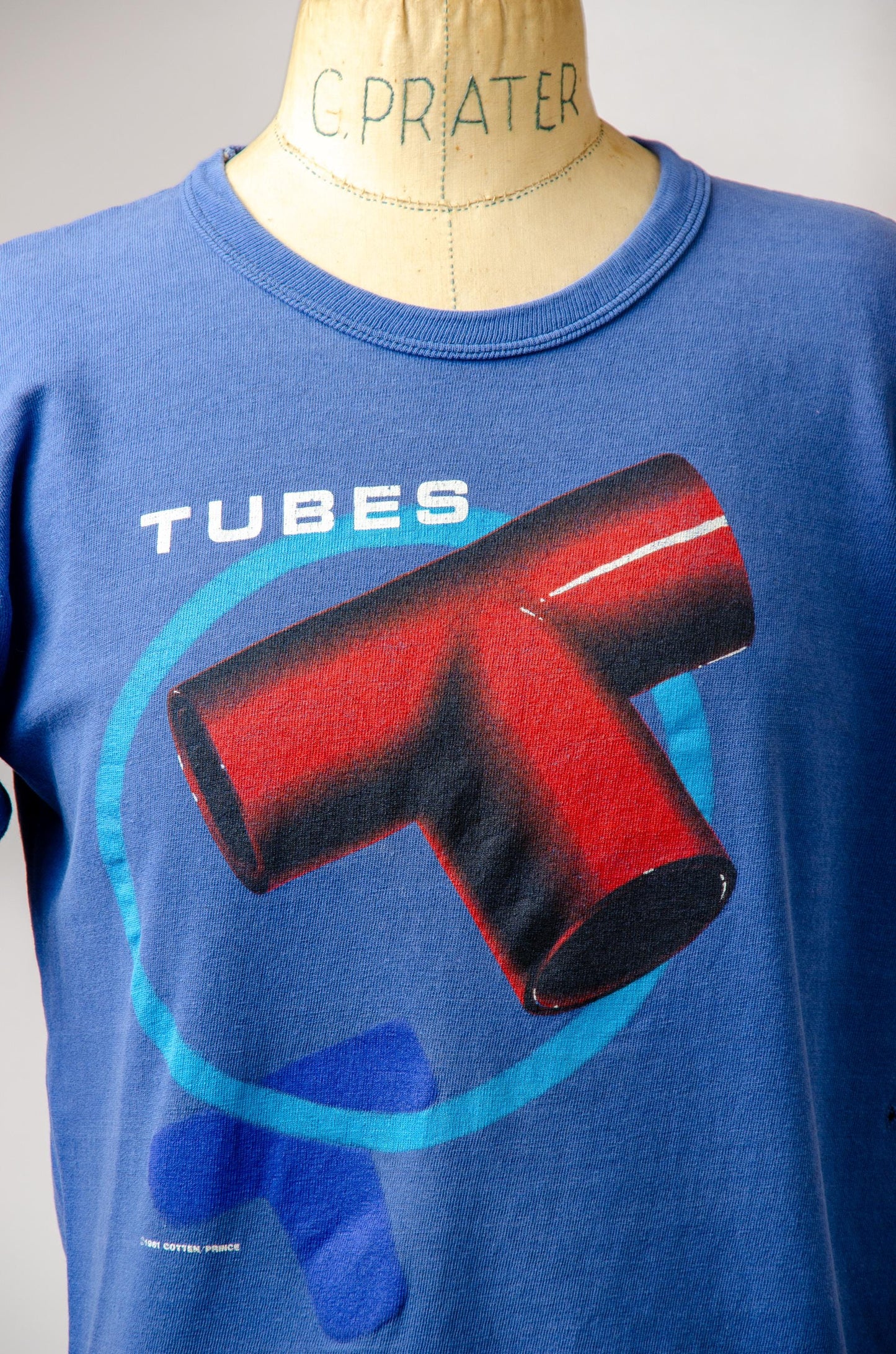 1981 Tubes World Tour Front and Back Tour T Shirt by Roslyn Trading