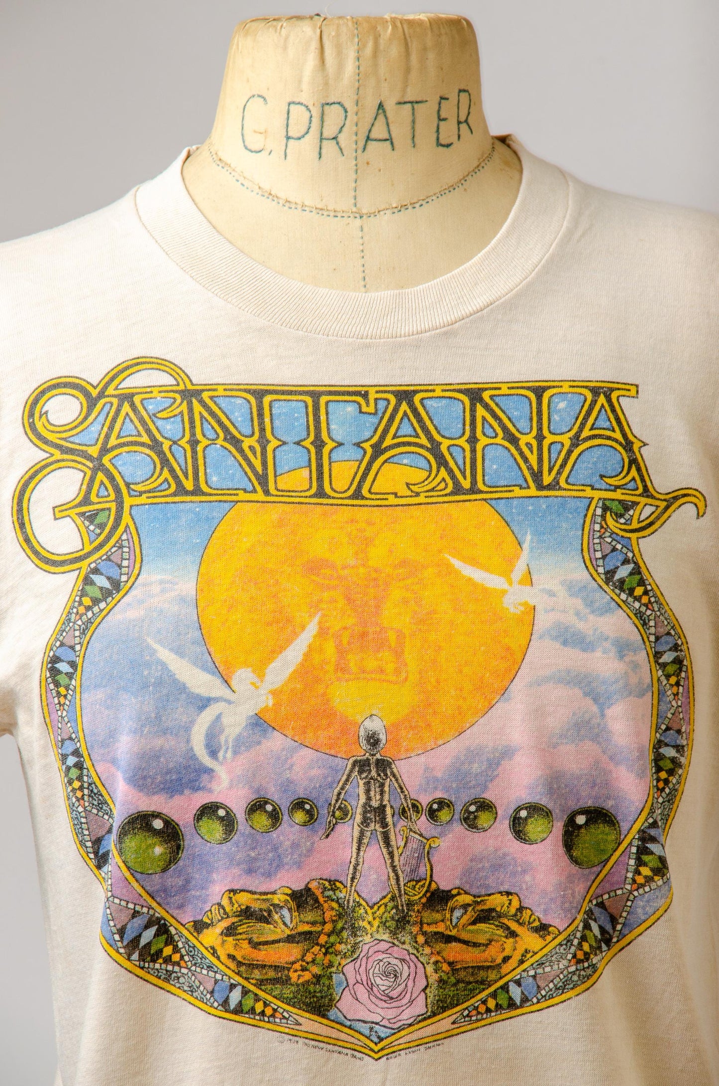 1979 Santana Inner Secrets Front and Back Rock Tour T Shirt by Roslyn Trading